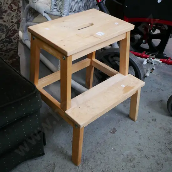 wooden step stool
