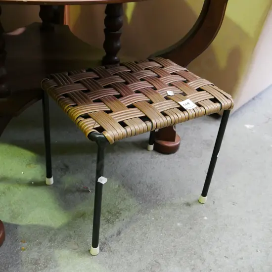 woven plastic footstool