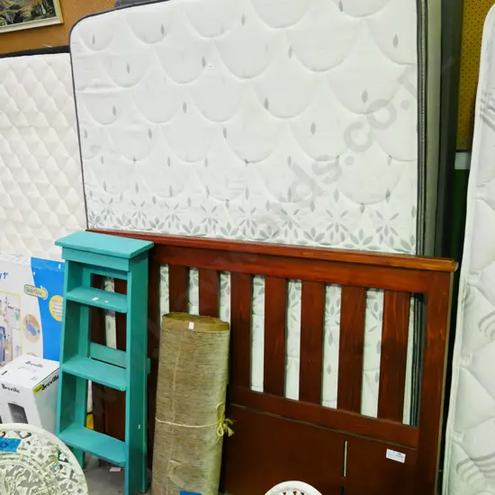 Selley Direct Comfort double bed base, mattress and headboard