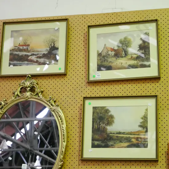 3x framed prints - landscapes