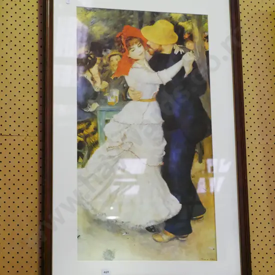 framed Renoir print