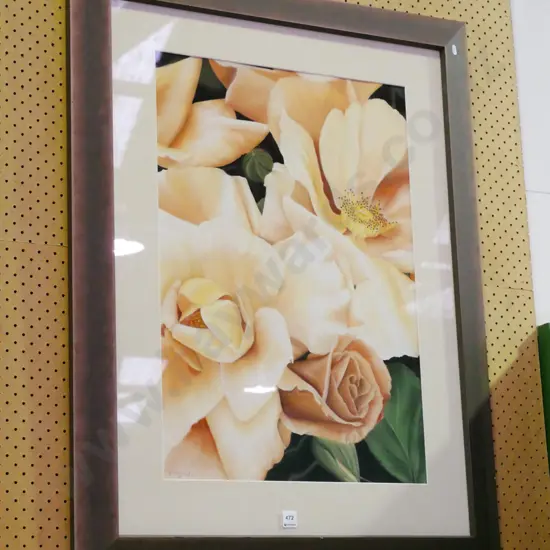 framed pastel - roses