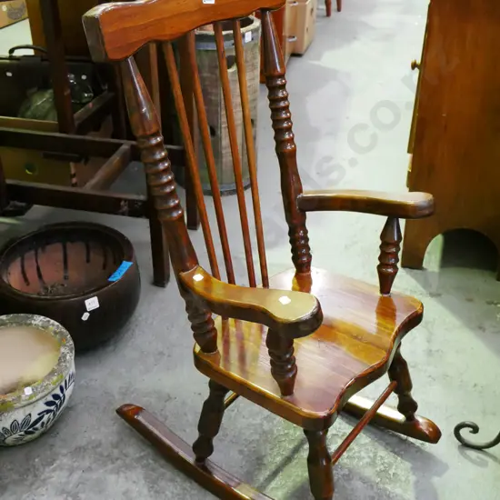 pine childs rocking chair