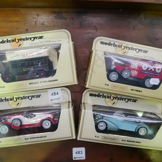 4x boxed model Yesteryear vehicles