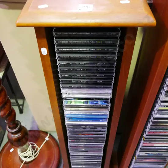 rimu CD tower and CDs