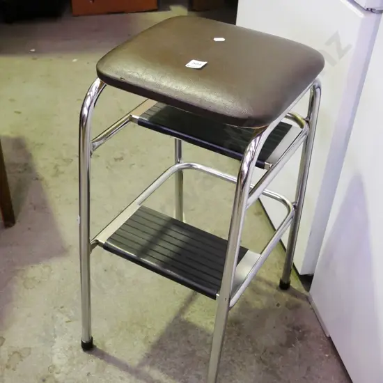 vinyl top kitchen step stool - needs attention