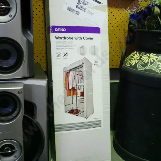 box; Anko wardrobe with cover