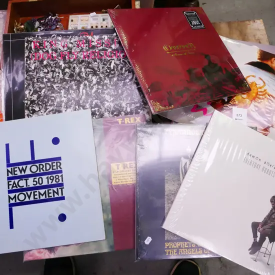LPs; T Rex, New Order, Damon Albarn etc