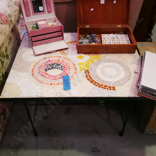 mosaic outdoor coffee table