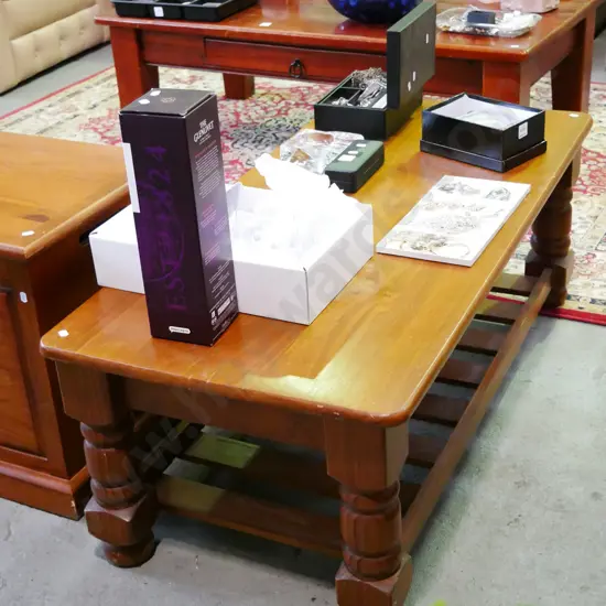 pine 2 tier coffee table