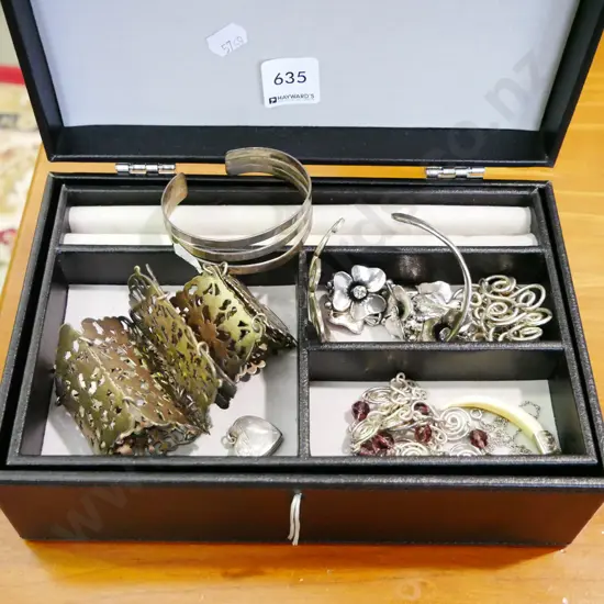 jewellery case, bangles, belt etc