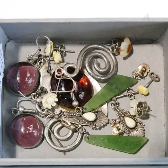 small box of earrings