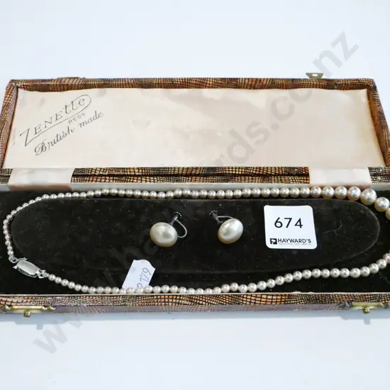 necklace and earrings