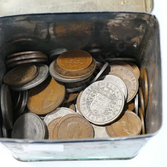 tin of coins