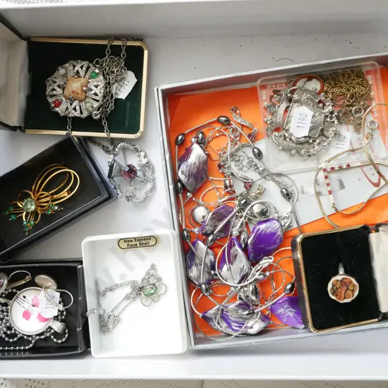 box of costume jewellery