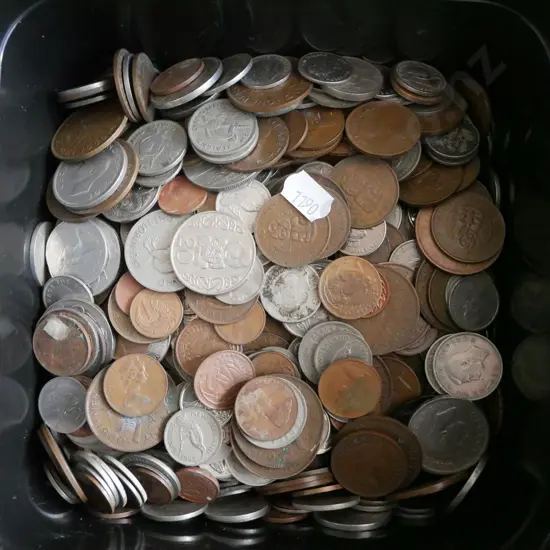 container of coins