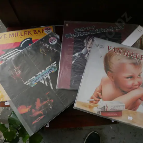 LPs; van Halen, Steve Miller
