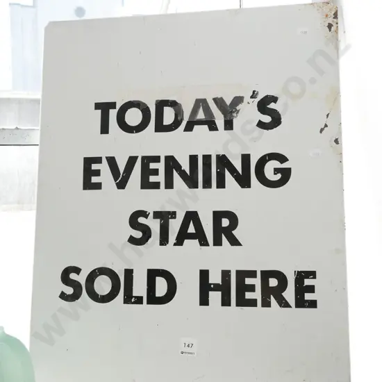Evening Star sales sign