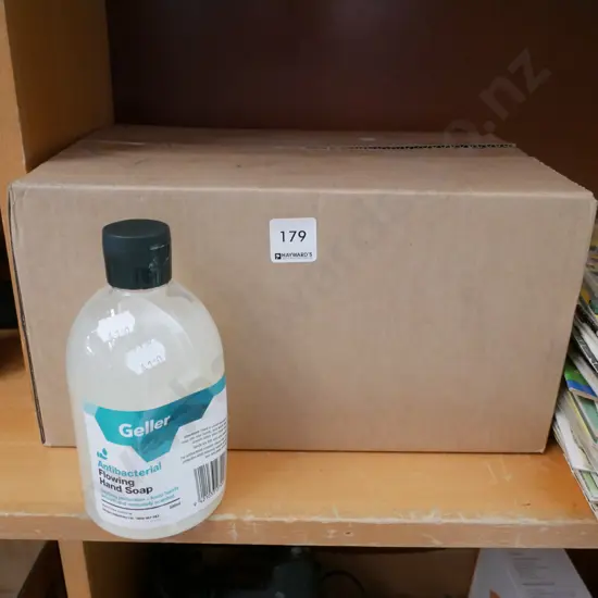 box; Geller anitibacterial soap