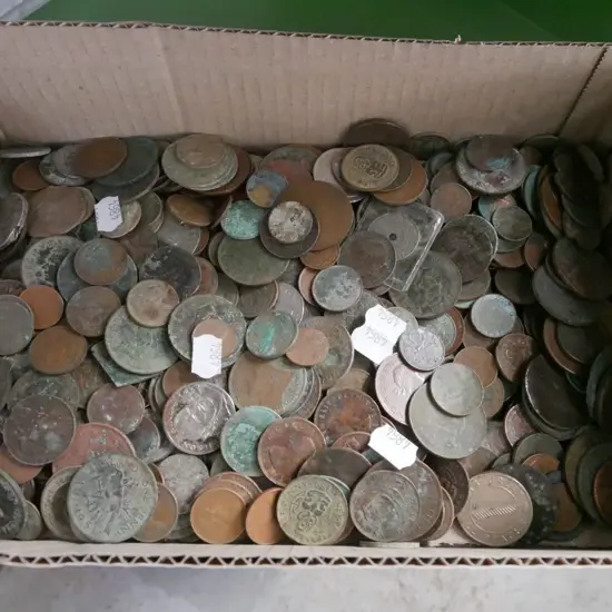 box; coins
