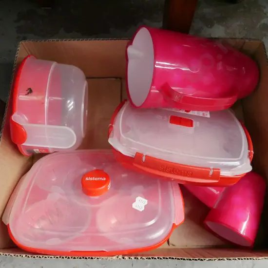 box; Sistema storage containers, water jug, tumblers