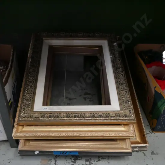 4x gilt picture frames
