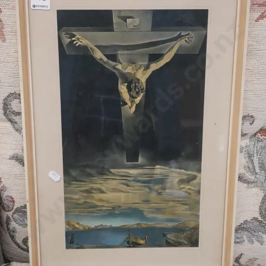 framed religious print