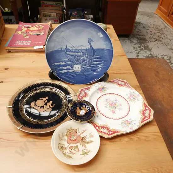 Royal Copanhen plate, Limoges plates etc