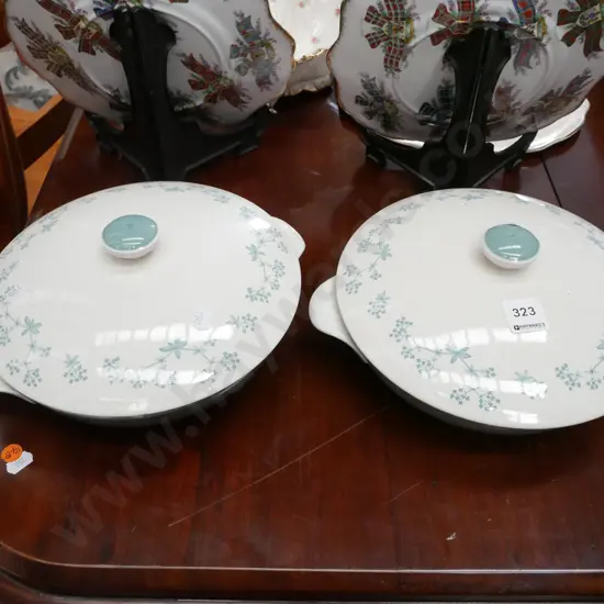 pair of Royal Doulton lidded veges