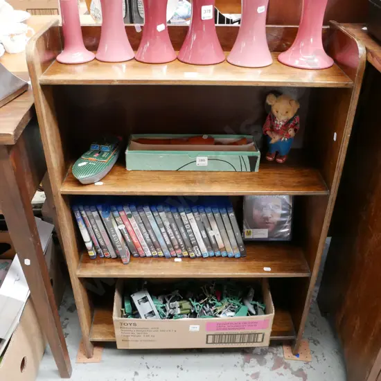 oak ply bookcase H-890 W-610 D-200