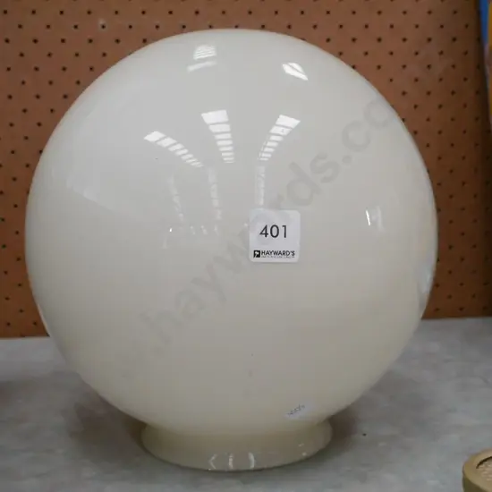 milk glass light fitting