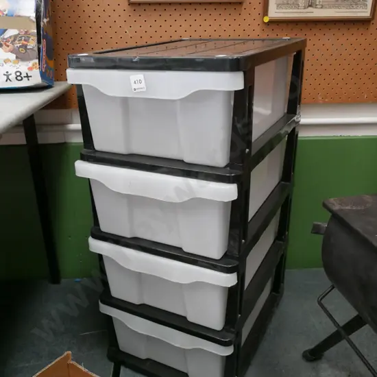4 drawer plastic chest