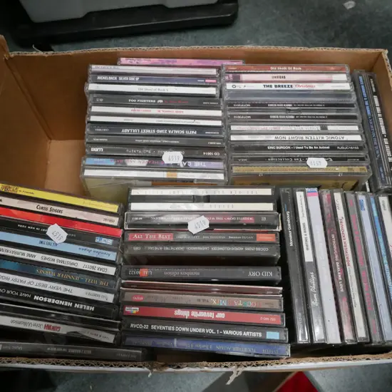 box of CDs