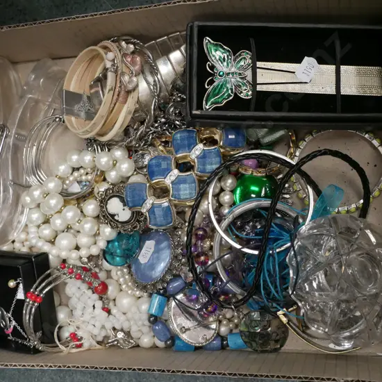 box of costume jewellery