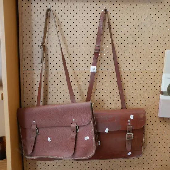 2x old satchels