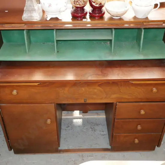 4 drawer, 1  door roll top desk H-1050 W-1180 D-500