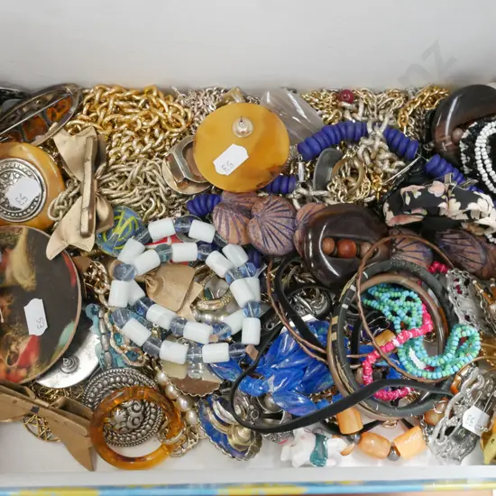 box of costume jewellery