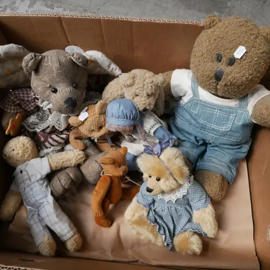 box of teddy bears