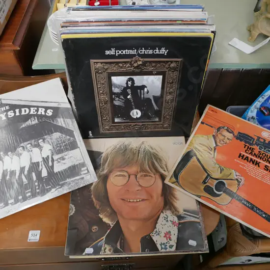 assorted country and western LPs