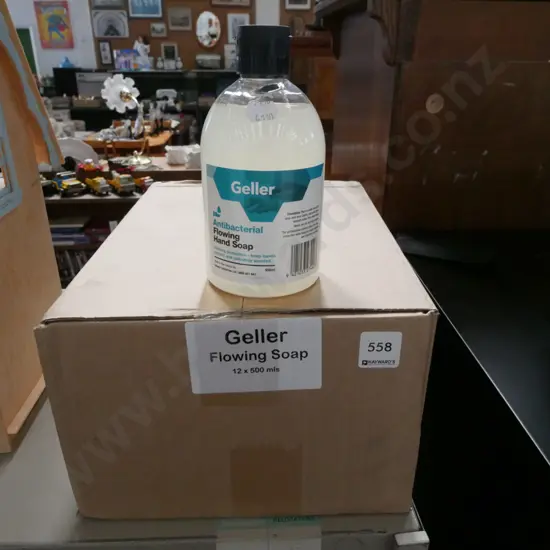 box; Geller antibacterial soap