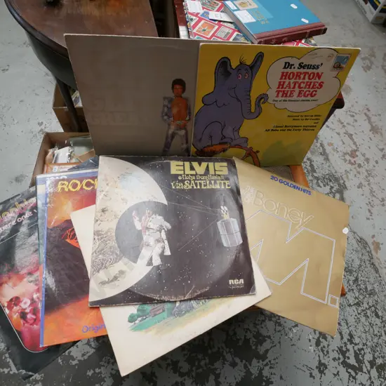 LPs; Boney M, Elvis etc