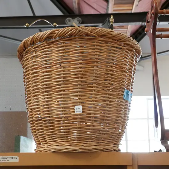 cane wood basket H-470