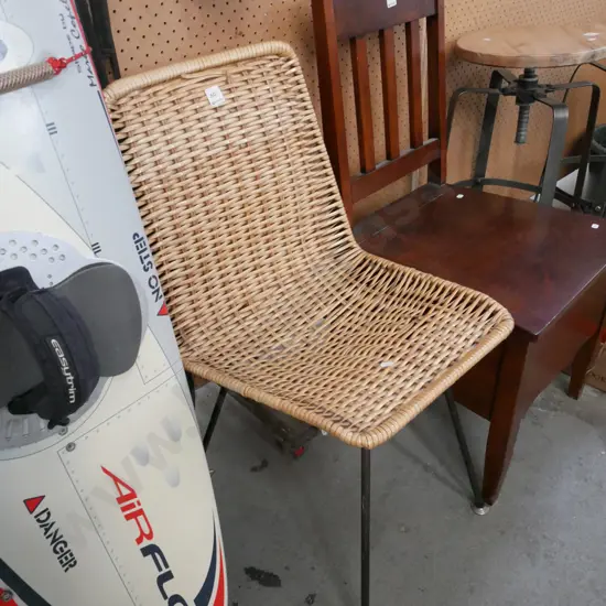 woven plastic retro chair