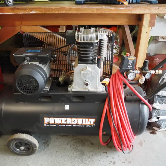large Powerbuilt air compressor