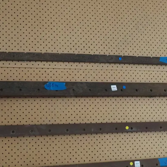 pair of vintage rusty sash clamps