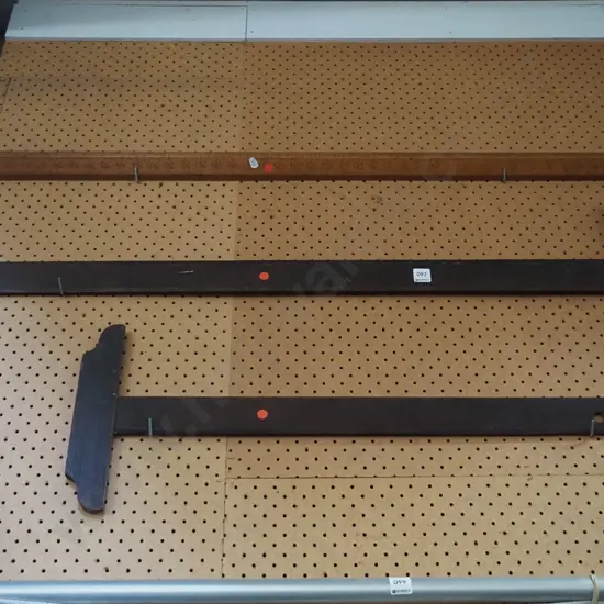 2x draughting squares, vintage ruler