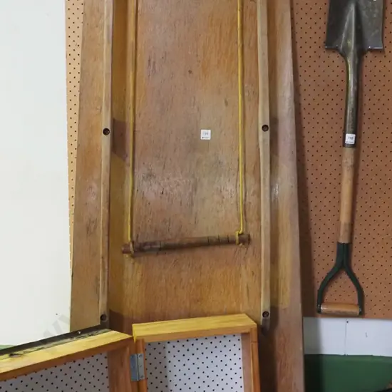 vintage wooden waterski toboggan