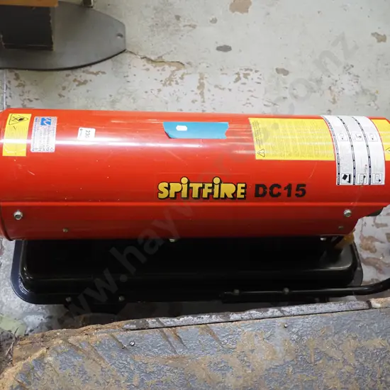 Spitfire DC15 diesel powered workshop heater