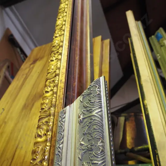 bundle of picture framing mouldings