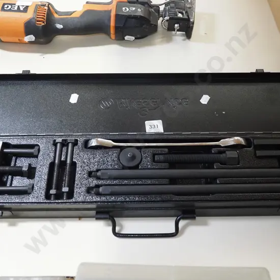 as-new bike service kit in metal container